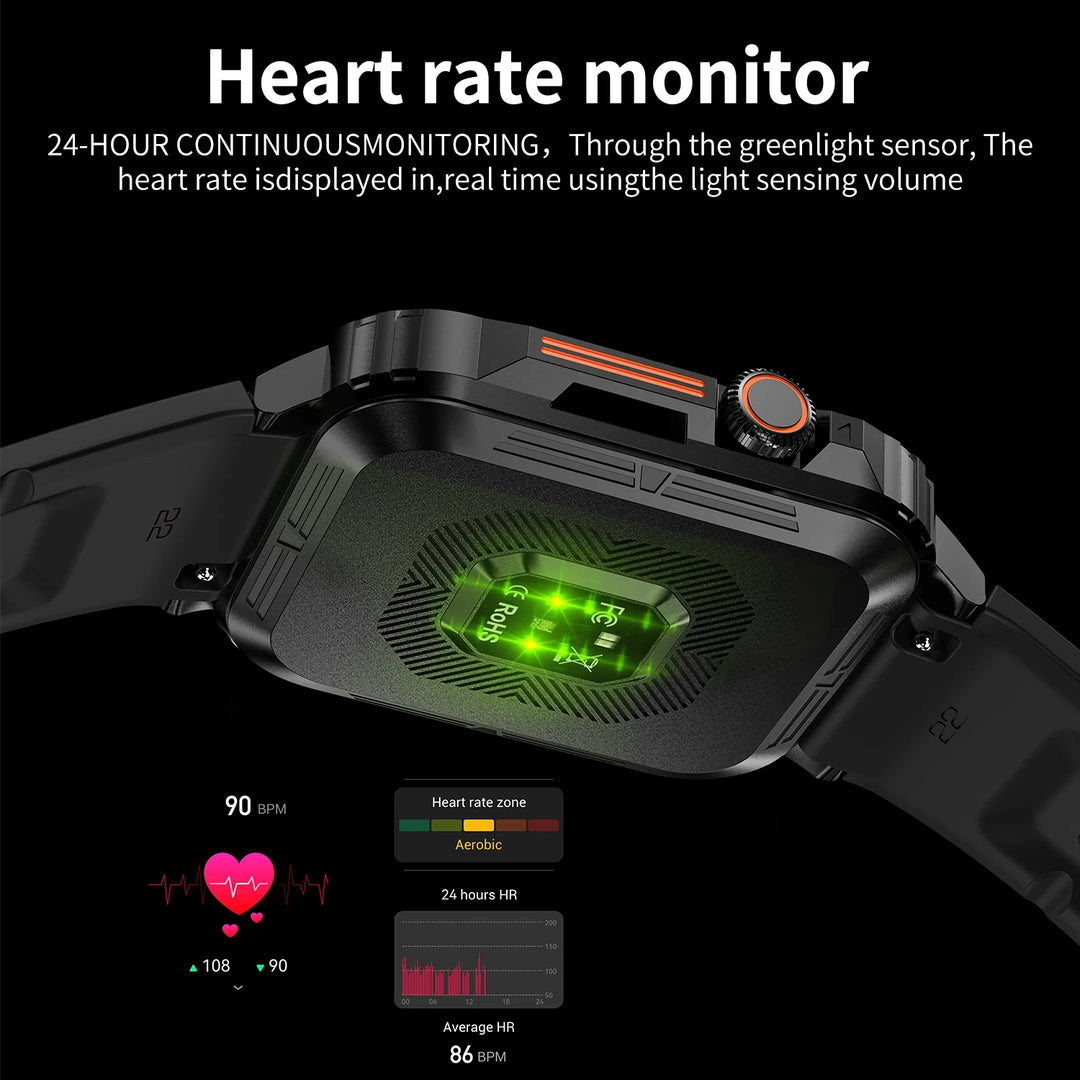 Premium Waterproof Fitness Smartwatch for Men & Women, 1.92" HD Screen, Heart Rate & Blood Oxygen Monitor, Multi-Sport Mode, 
