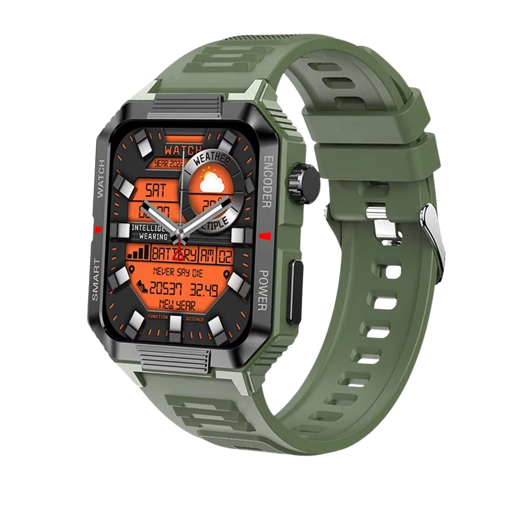 Luxury NFC GPS Smartwatch – 1.99" AMOLED Screen with Bluetooth Calling, 120+ Sports Modes, Weather Data, and Waterproof 