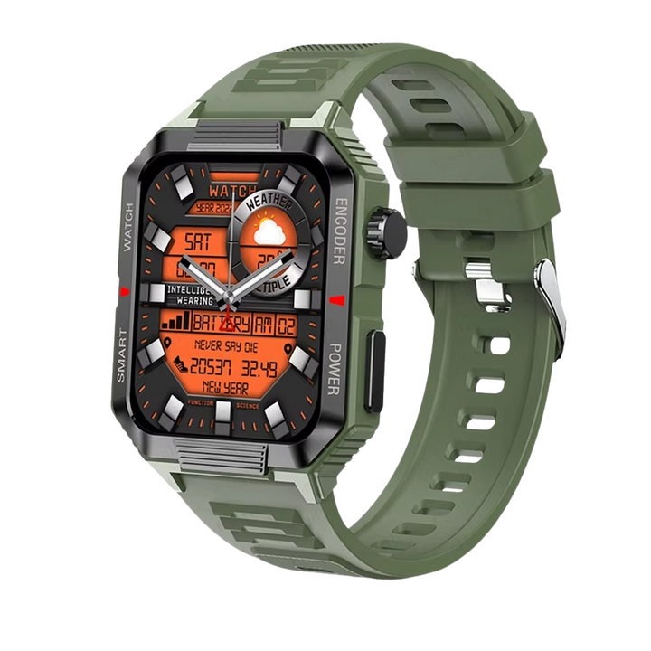 Luxury NFC GPS Smartwatch – 1.99" AMOLED Screen with Bluetooth Calling, 120+ Sports Modes, Weather Data, and Waterproof 