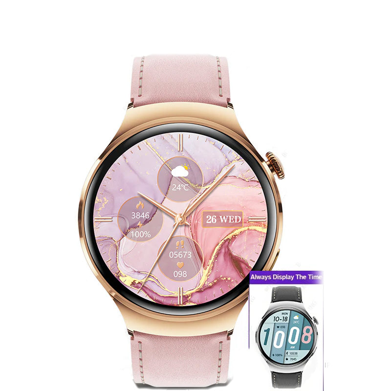 Premium Smart Watch for Women – Full Touch Screen, Fitness Tracker, Heart Rate, Blood Pressure Monitor, IP67 Waterproof, 