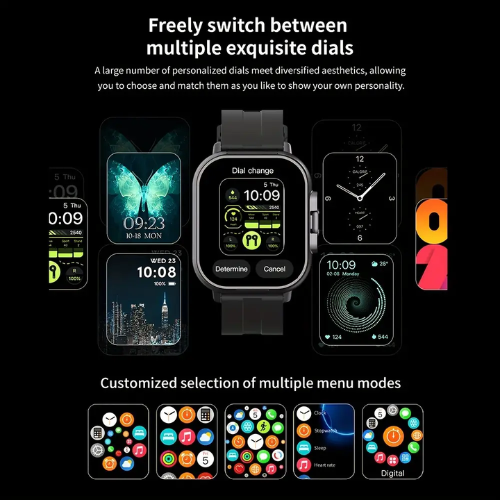 High Quality GPS Smartwatch with 2-in-1 TWS Earbuds – Bluetooth Call, Heart Rate, Blood Pressure & Health Monitoring, 