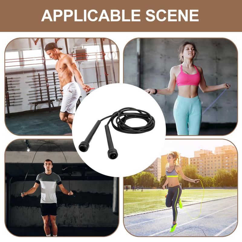 Premium PVC Skipping Rope – Adjustable Length Jump Rope for Fitness Training, Weight Loss, and Cardio Exercise, 2.3m Long