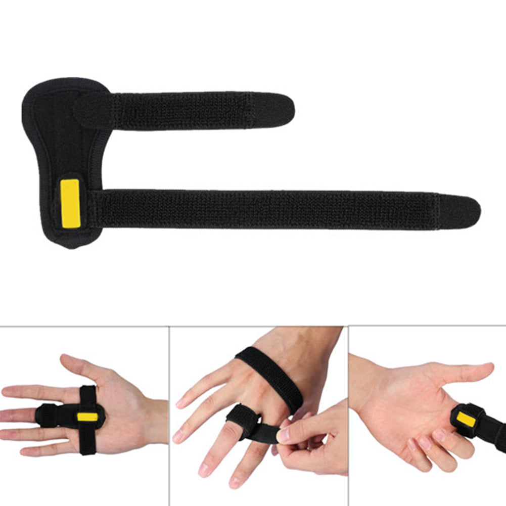 Premium Adjustable Finger Splint for Trigger Finger and Curved Finger Straightening, Support Brace with Hook & Loop Tape for