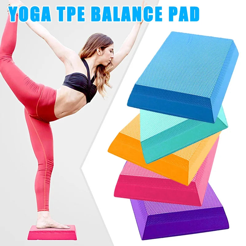 Premium TPE Balance Pad Yoga Mat - Non-Slip Stability Cushion for Exercise, Physical Therapy & Injury Prevention, Lightweight