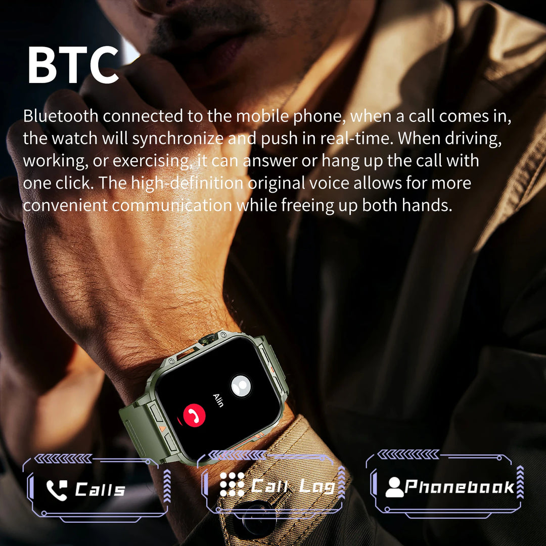 Premium Waterproof Fitness Smartwatch for Men & Women, 1.92" HD Screen, Heart Rate & Blood Oxygen Monitor, Multi-Sport Mode, 