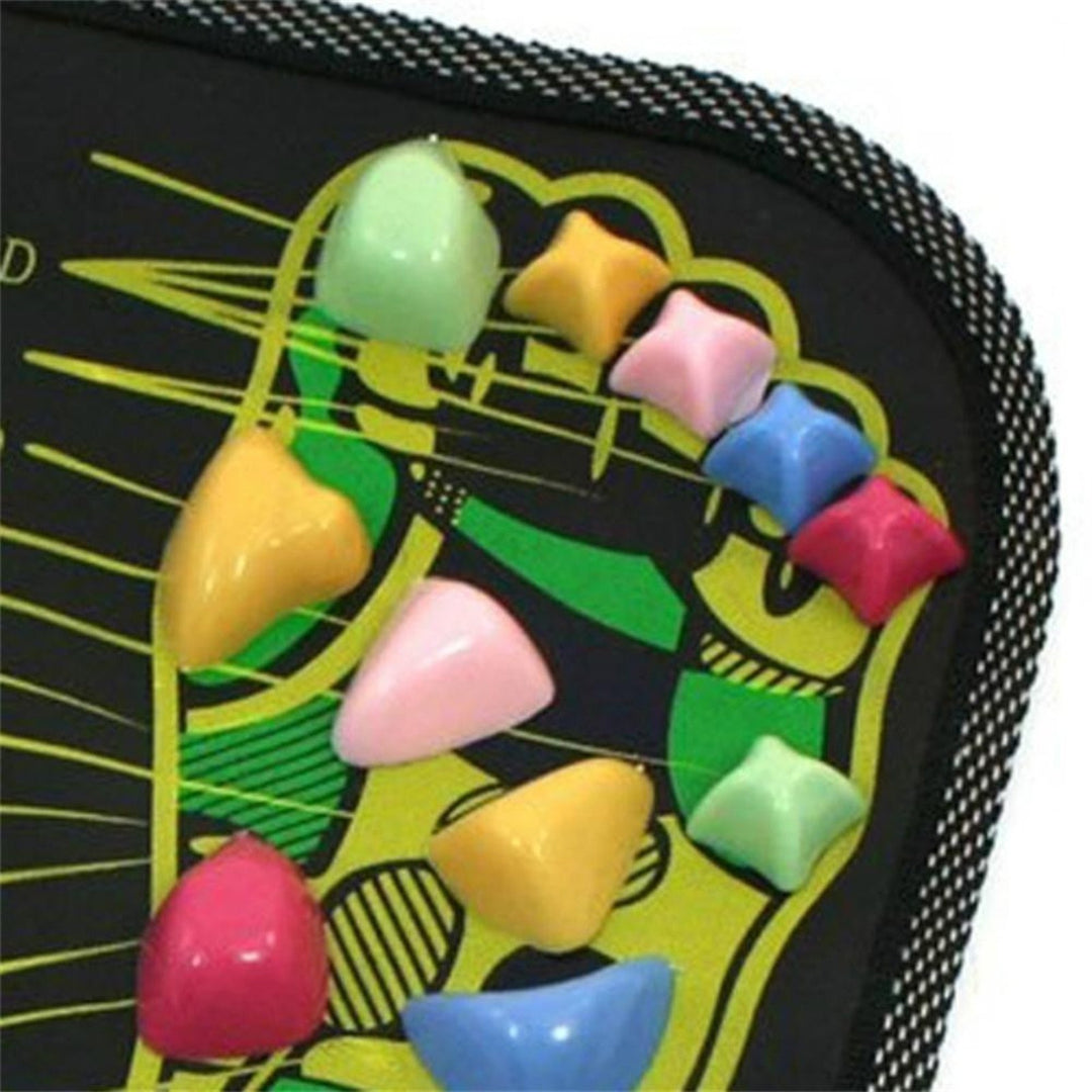 High-Quality Foot Massage Mat, 35x35cm Acupressure Pebble Yoga Mat for Body Pain Relief, Toe Pressure, Health & Fitness, 