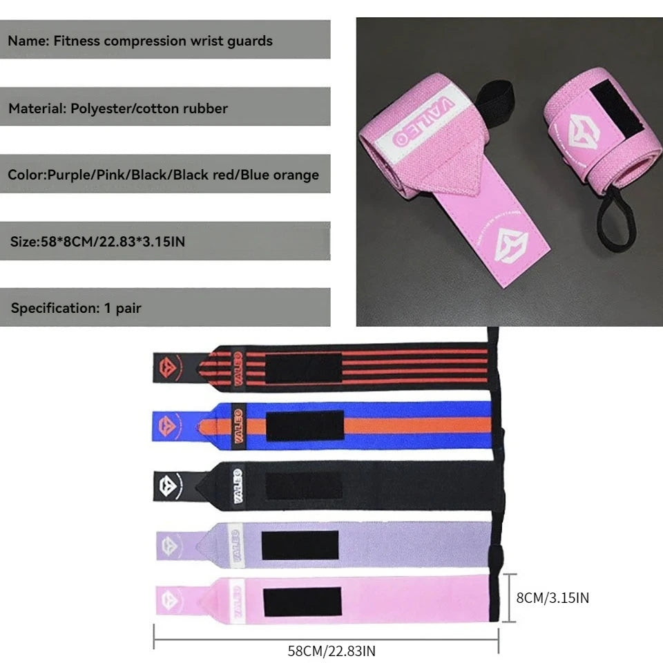 High Quality Sports Wristband for Weightlifting, Fitness & Gym - Adjustable Winding Support Strap for Heavy Lifting, Cross