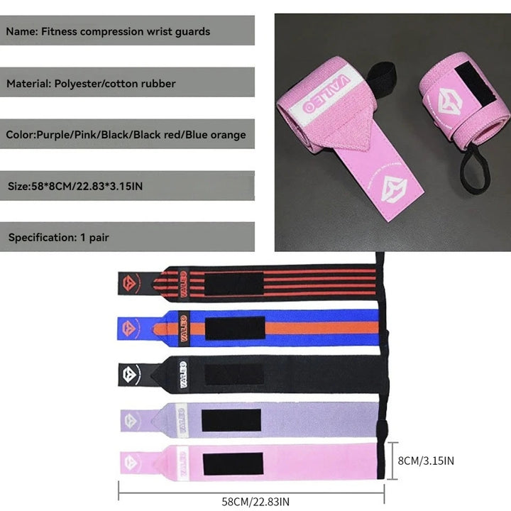 High Quality Sports Wristband for Weightlifting, Fitness & Gym - Adjustable Winding Support Strap for Heavy Lifting, Cross