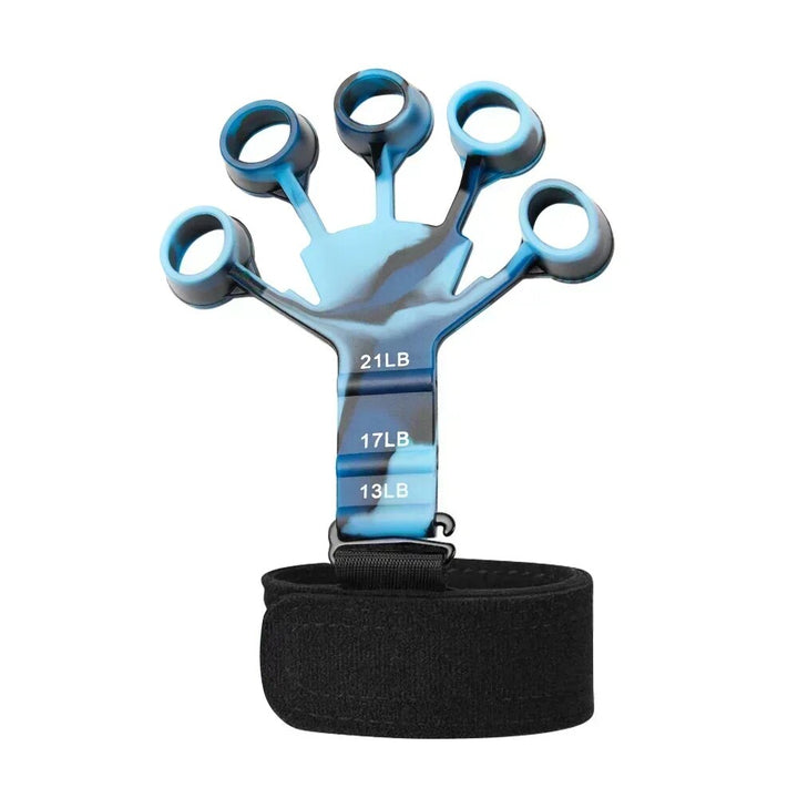 Premium Finger Strengthener & Hand Exerciser - 5 Resistance Levels for Grip, Finger, and Wrist Training - Durable Silicone