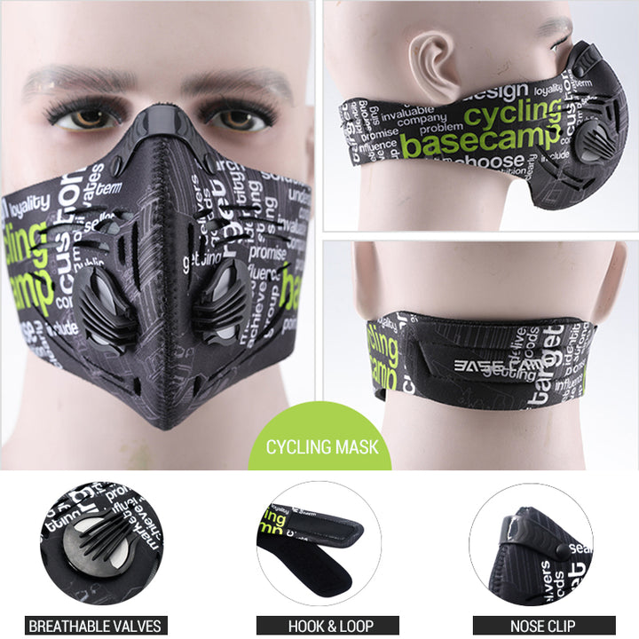 High-Quality Anti-Pollution Cycling Mask -Activated Carbon Dustproof Face Mask for Men and Women, Outdoor Sports and Training
