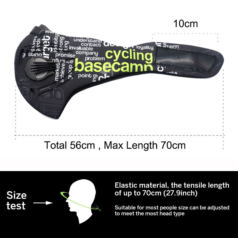 High-Quality Anti-Pollution Cycling Mask -Activated Carbon Dustproof Face Mask for Men and Women, Outdoor Sports and Training