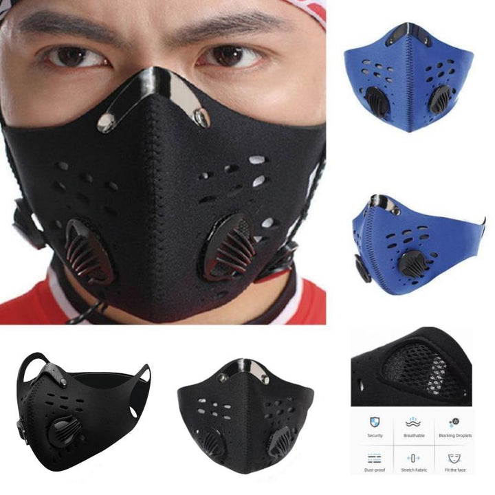 High-Quality Anti-Pollution Cycling Mask -Activated Carbon Dustproof Face Mask for Men and Women, Outdoor Sports and Training