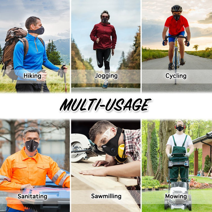 High-Quality Anti-Pollution Cycling Mask -Activated Carbon Dustproof Face Mask for Men and Women, Outdoor Sports and Training