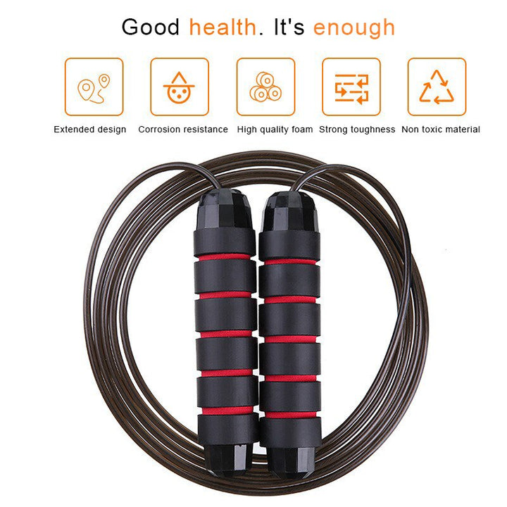 High-Quality Tangle-Free Jump Rope with Ball Bearings – Adjustable 3m Speed Cable Skipping Rope for Gym, Cardio, and Cross