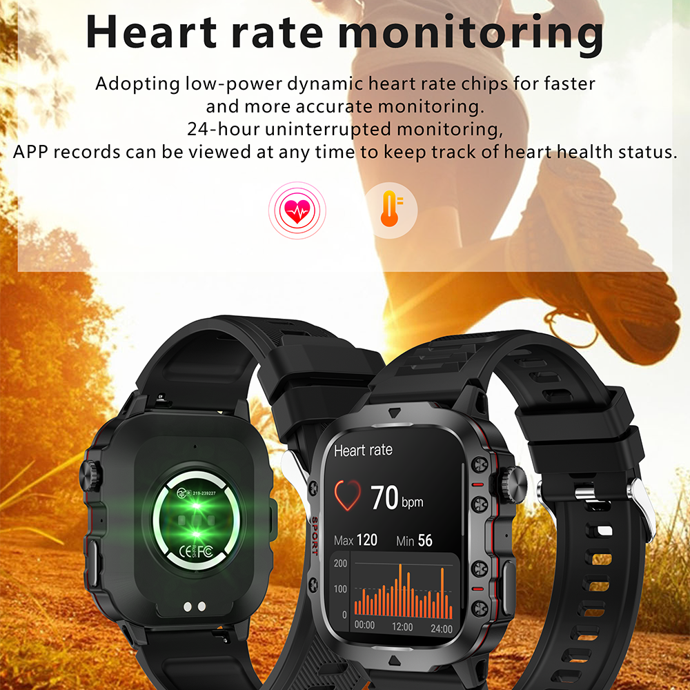 Premium 2024 Smartwatch with Earphones – Bluetooth Call, GPS Tracker, Heart Rate Monitor, Music Playback, Fitness Tracker, 