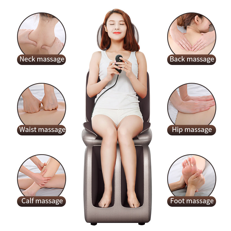 Premium Electric Full Body Massage Chair with Infrared Heating, Deep Kneading, Vibration, and Shiatsu for Neck, Back, Waist,