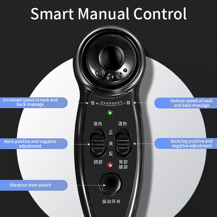 Premium Electric Full Body Massage Chair with Infrared Heating, Deep Kneading, Vibration, and Shiatsu for Neck, Back, Waist,