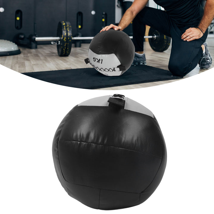 Premium Adjustable Medicine Wall Ball – Empty 2-12kg Core Training Ball for CrossFit, Gym, Strength, and Balance Exercises
