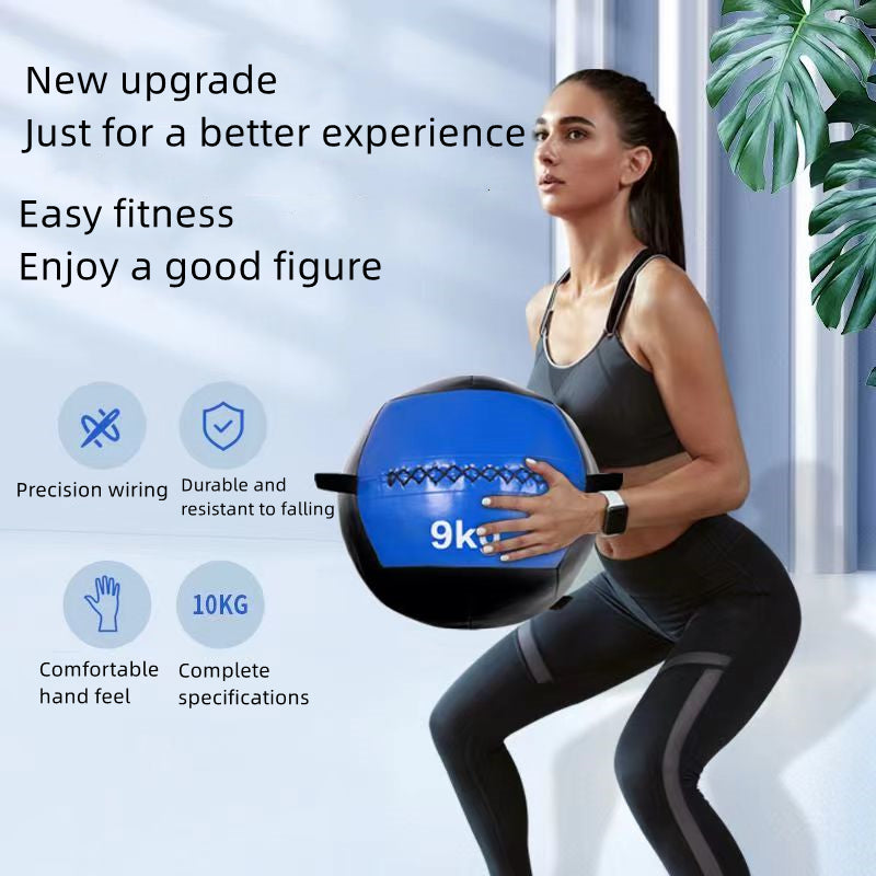 Premium Adjustable Medicine Wall Ball – Empty 2-12kg Core Training Ball for CrossFit, Gym, Strength, and Balance Exercises