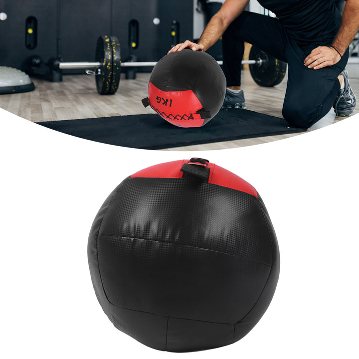 Premium Adjustable Medicine Wall Ball – Empty 2-12kg Core Training Ball for CrossFit, Gym, Strength, and Balance Exercises