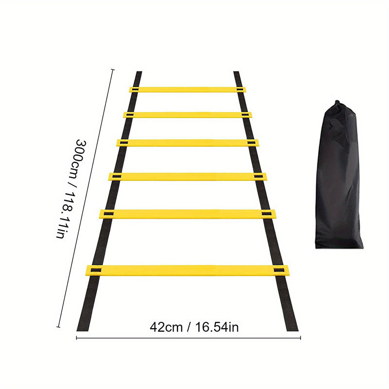 Premium Agility Ladder for Speed Training – Nylon Straps, Multiple Lengths (2M-10M) – Soccer, Football, and Fitness Warm-Up 