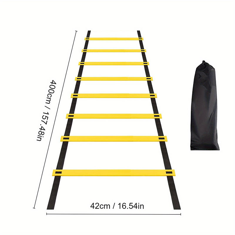 Premium Agility Ladder for Speed Training – Nylon Straps, Multiple Lengths (2M-10M) – Soccer, Football, and Fitness Warm-Up 
