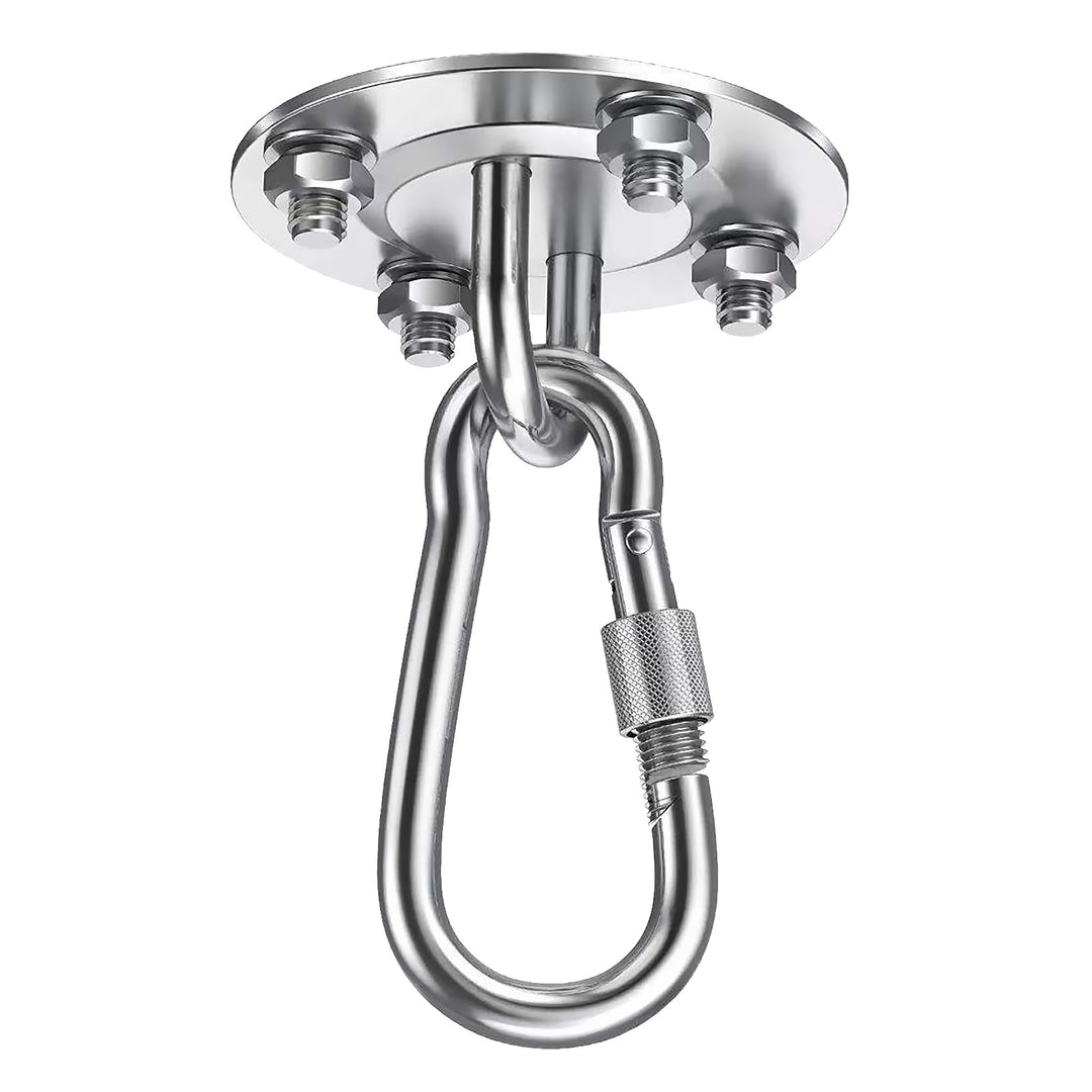 Premium Battle Rope Anchor Kit – Heavy Duty Stainless Steel Wall & Ceiling Mount Bracket for Suspension Straps, Yoga Hammocks