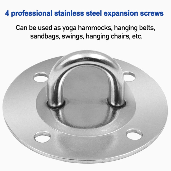 Premium Battle Rope Anchor Kit – Heavy Duty Stainless Steel Wall & Ceiling Mount Bracket for Suspension Straps, Yoga Hammocks