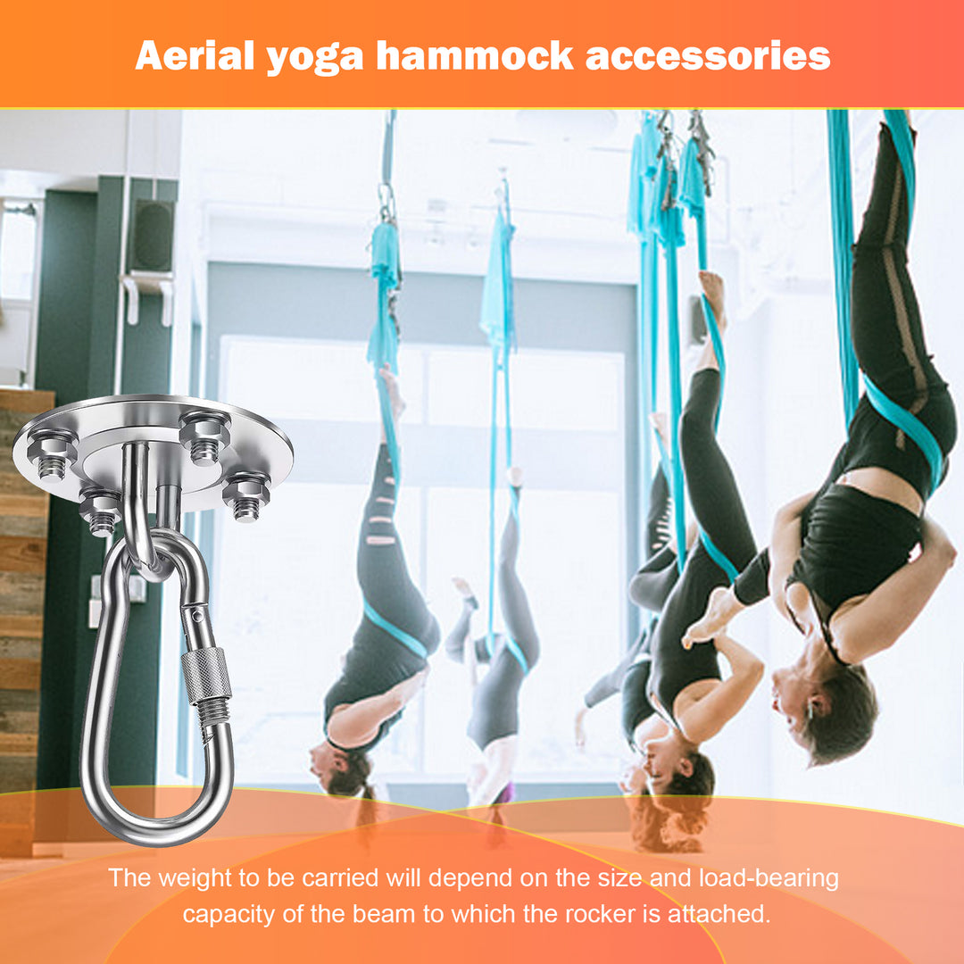 Premium Battle Rope Anchor Kit – Heavy Duty Stainless Steel Wall & Ceiling Mount Bracket for Suspension Straps, Yoga Hammocks