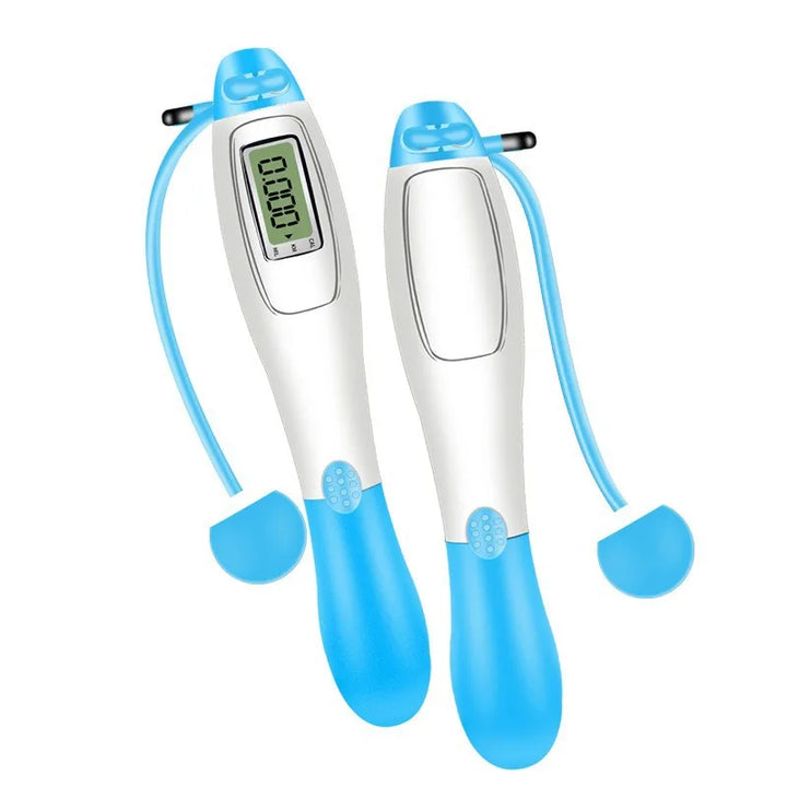 Premium Cordless Electronic Jumping Rope with LCD Screen – Smart Skipping Rope with Calorie & Jump Counter, Digital Timer for