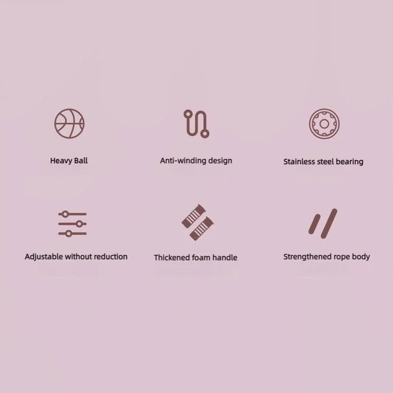 Premium Cordless Jump Rope with Heavy Balls – Rapid Speed Skipping Rope for Home Gym & Fitness Training, Anti-Winding Design, Adjustable Length, Thick Foam Handles, Ideal for Cardio, Bodybuilding & Fat Burning Exercise (Copy)