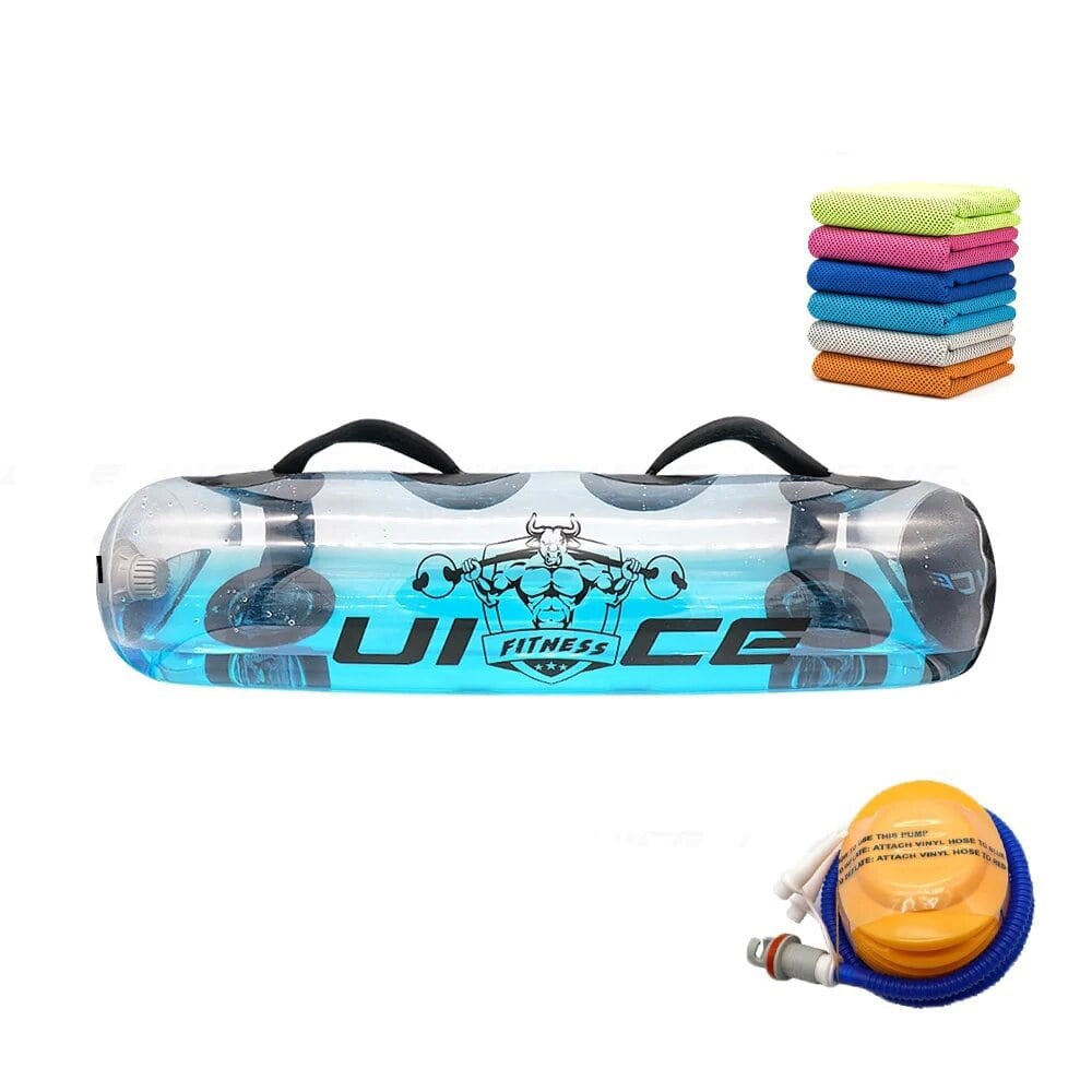 Premium Fitness Aqua Bag – Adjustable Water Weightlifting Sandbag for Core Training & Full Body Workout – Durable PVC, Home