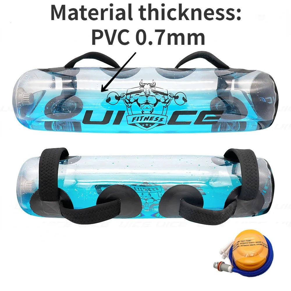 Premium Fitness Aqua Bag – Adjustable Water Weightlifting Sandbag for Core Training & Full Body Workout – Durable PVC, Home