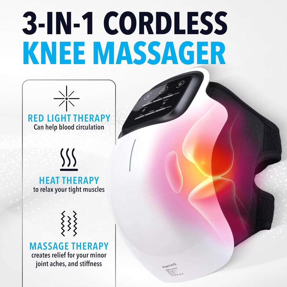 Premium Infrared Knee Massager – Pain Relief Device with Heat and Vibration Therapy for Swelling, Stiff Joints, Ligament