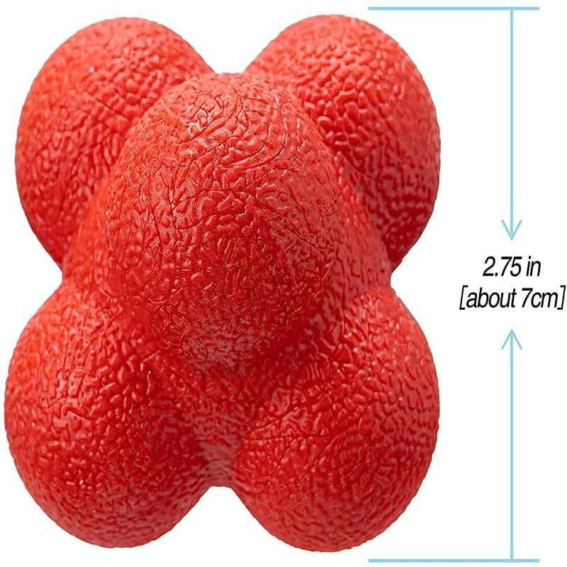 Premium Reaction Training Ball for Speed & Agility – Hexagonal Silicone Reflex Ball for Coordination & Sports Fitness  