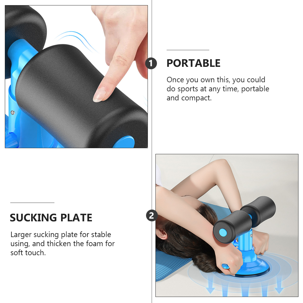 Premium Sit-Up Abdominal Trainer – Portable Core Workout Tool with Suction Cups – Easy Install Push-Up Device for Abdominal 