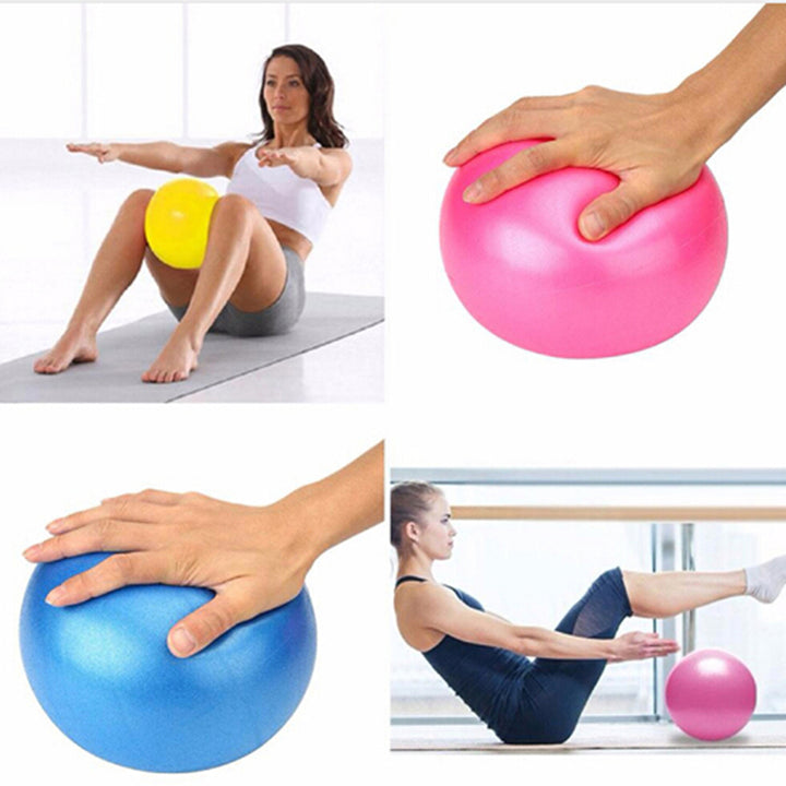 Premium Small Yoga Ball for Exercise, Pilates & Core Training – Inflatable PVC Fitness Ball for Balance, Sculpting & 