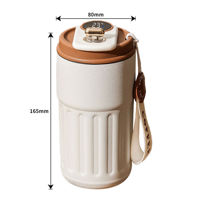 Premium Smart Thermos Bottle – 450ml Stainless Steel Vacuum Cup with Temperature Display, Portable Business Thermal Mug