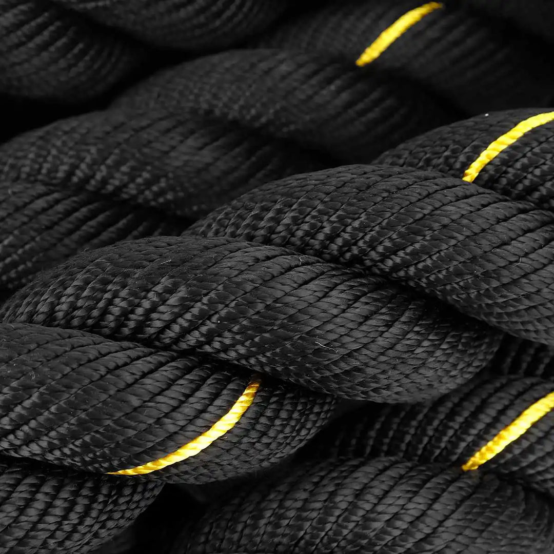 Premium Weighted Jump Rope – 9ft/9.8ft Heavy Skipping Battle Rope for Power & Strength Training – Durable Polyester, Comfort 