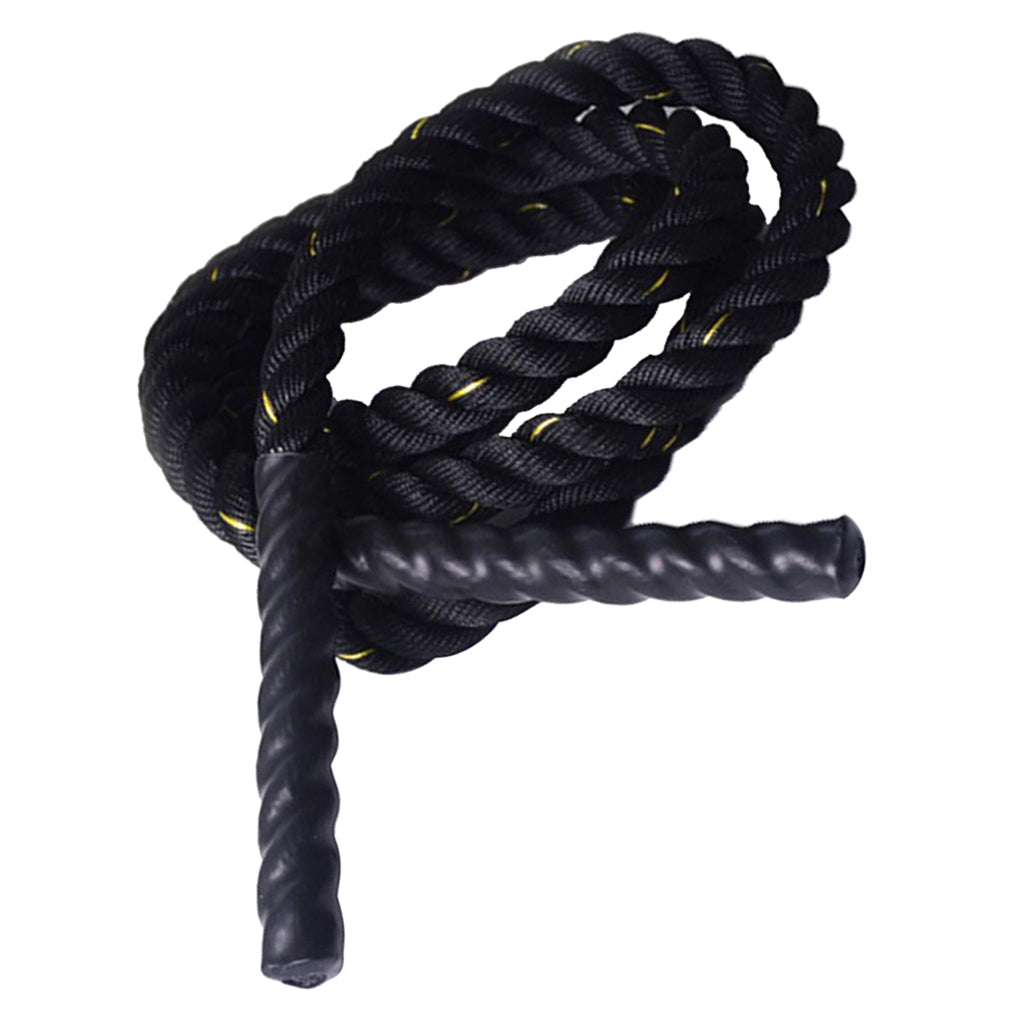 Premium Weighted Jump Rope – 9ft/9.8ft Heavy Skipping Battle Rope for Power & Strength Training – Durable Polyester, Comfort 