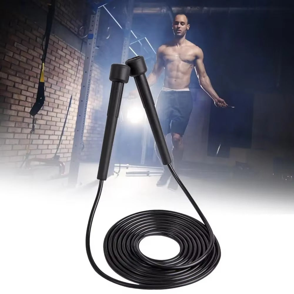 Premium PVC Skipping Rope – Adjustable Length Jump Rope for Fitness Training, Weight Loss, and Cardio Exercise, 2.3m Long, Soft & Lightweight, Durable 4mm Diameter Cable - StrengthXPhysiotherapy