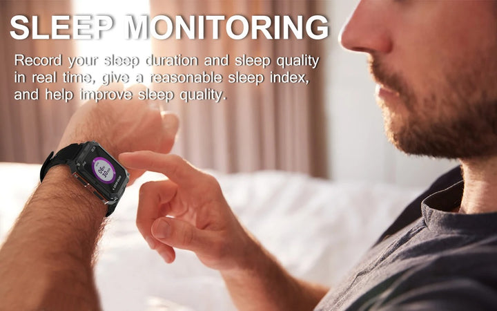 Premium IP68 Waterproof Smartwatch with Bluetooth Calling & 123 Sport Modes - 1.83" HD Display, Heart Rate & Blood Oxygen Monitor, Sleep Tracking, Voice Assistant, Long Battery Life, Compatible with Android & iOS - StrengthXPhysiotherapy