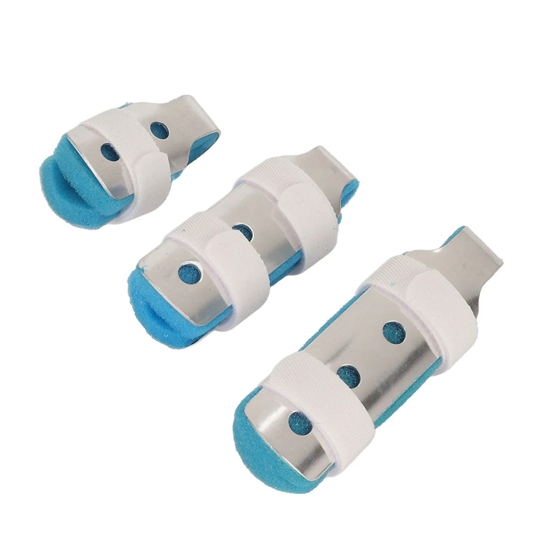 Premium Finger Splints Set for Knuckle Immobilization – 3-Sizes Adjustable Aluminum Alloy Protective Splints for Finger Injuries, Breathable EVA Pads, Comfortable, Easy to Use, Suitable for Adults and Children - StrengthXPhysiotherapy