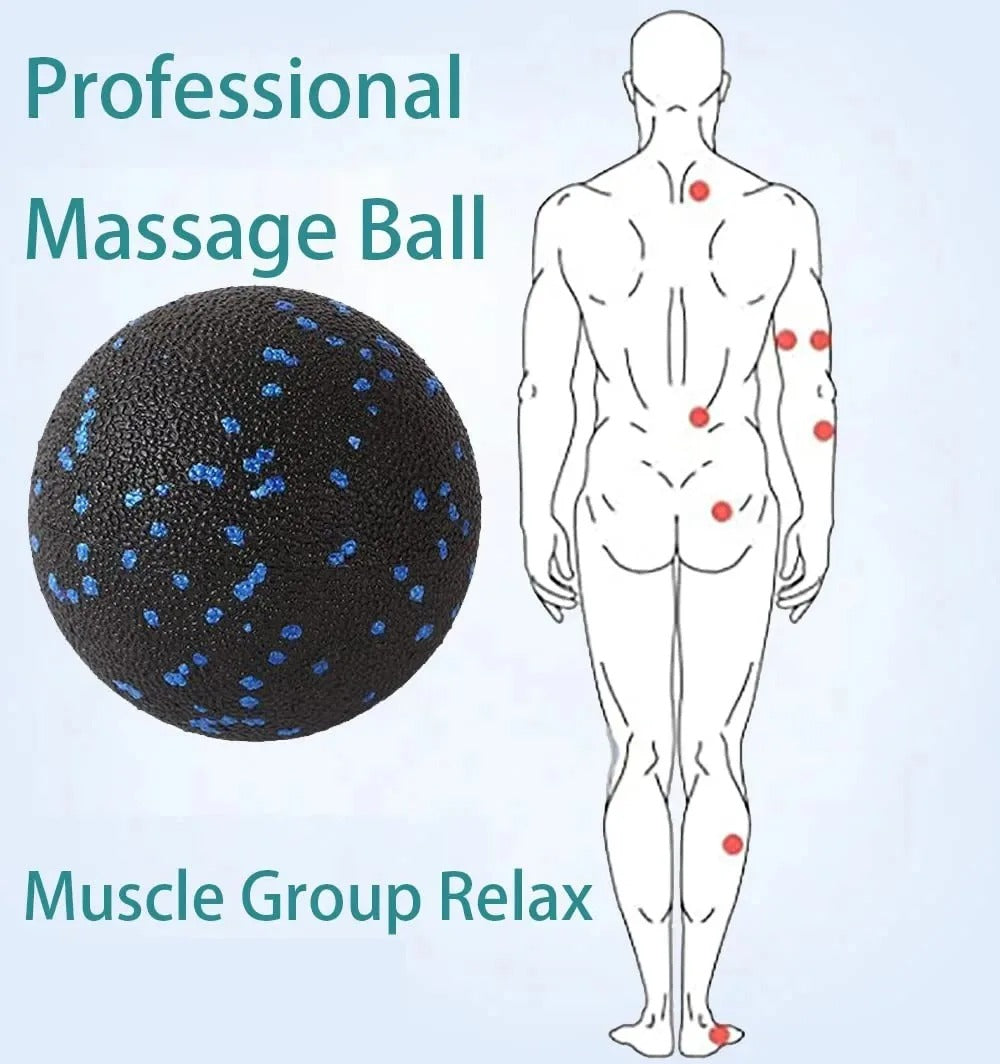 Premium EPP Fascia Massage Foam Rollers & Fitness Balls Set for Deep Tissue, Trigger Point Relief, Muscle Recovery, Yoga Column, and Core Strengthening, High-Density Lacrosse Balls for Back, Neck & Leg Soreness - StrengthXPhysiotherapy