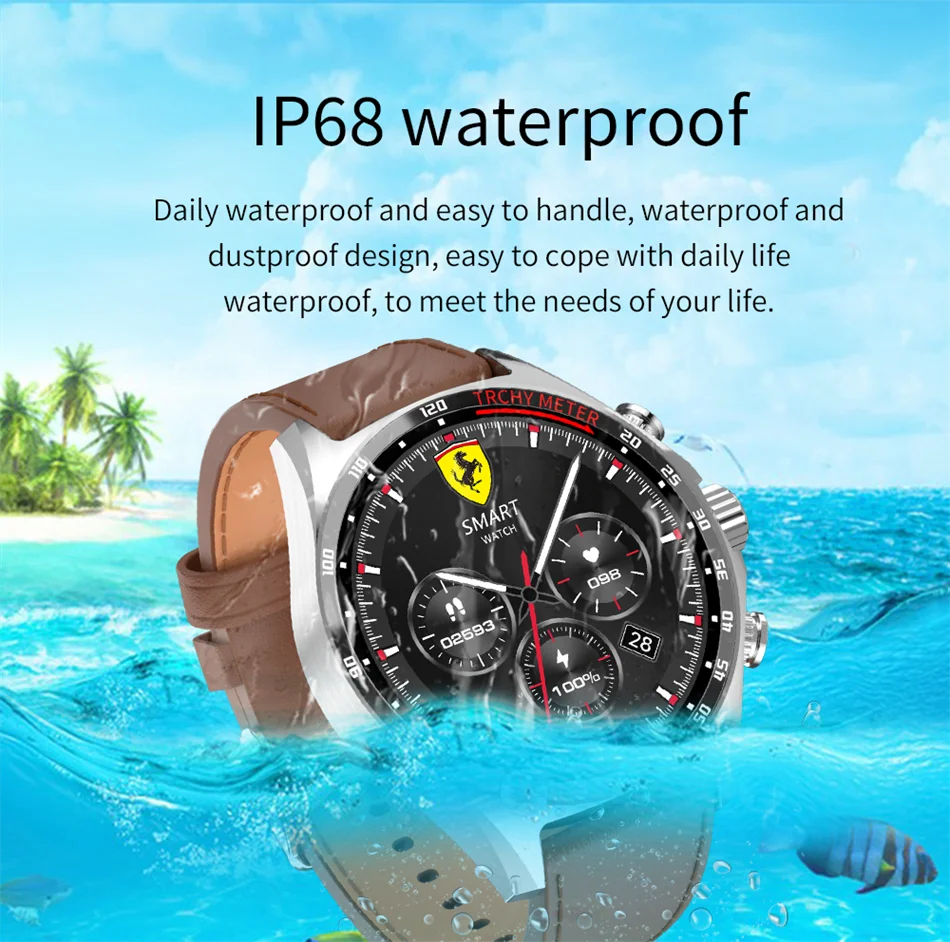 Premium Outdoor Sports GPS Smart Watch for Men – Bluetooth Call, HD AMOLED Screen, Health Monitoring, Compass, IP68 Waterproof, Multi-Sport Mode, Sleep & Blood Oxygen Monitoring, Music Control - StrengthXPhysiotherapy