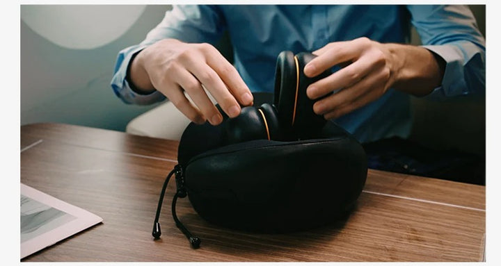 Premium U-Shaped Travel Neck Pillow – Noise Cancelling Memory Foam – Breathable Skin-Friendly Fabric – Detachable Earmuffs for Enhanced Comfort – Portable & Supportive for Travel, Office, and Home - StrengthXPhysiotherapy