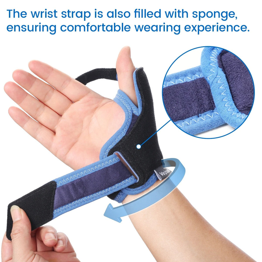 Premium Waterproof Silicone Thumb Brace for Tendonitis, Arthritis & Trigger Finger Pain Relief – Semi-Rigid Splint with Comfortable, Skin-Friendly Thumb Compression Sleeve, Fits Both Hands - StrengthXPhysiotherapy