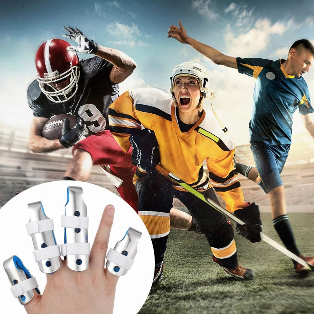 Premium Finger Splints Set for Knuckle Immobilization – 3-Sizes Adjustable Aluminum Alloy Protective Splints for Finger Injuries, Breathable EVA Pads, Comfortable, Easy to Use, Suitable for Adults and Children - StrengthXPhysiotherapy