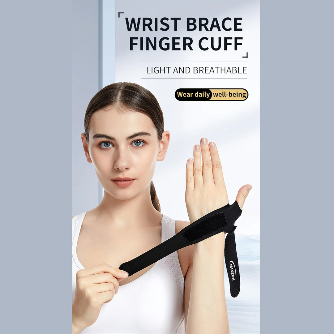 Premium Adjustable Finger Splint for Trigger Finger and Curved Finger Straightening, Support Brace with Hook & Loop Tape for Injury Recovery, Arthritis Relief, and Finger Protection – Fits All Sizes - StrengthXPhysiotherapy
