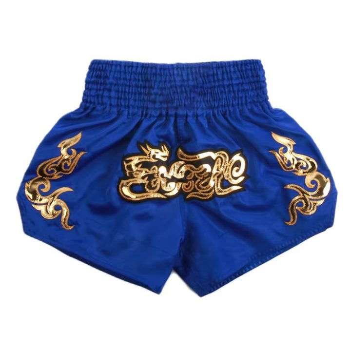 Premium Muay Thai Shorts 2024 – Unisex Boxing & Kickboxing Training Pants with Embroidery, Wide-Leg Design for Men, Women, Kids – Breathable Satin Polyester, Ideal for MMA, Sanda Martial Arts, Gym Workout Gear - StrengthXPhysiotherapy
